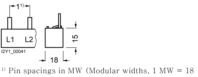 Kolíková přípojnice 10mm2, 2fáz., 28x (1fáz.+N), 1016mm lze zaříznout