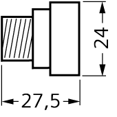 Hlava šroubu NEOZED izolační materiál velikost D02, 63A