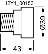 Hlava šroubu DIAZED DII 25A AC DC 500V keramická se zkušebním otvorem