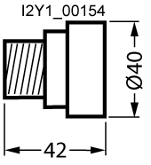 Hlava šroubu DIAZED DIII 63A AC DC 500V izolační materiál se zkušebním otvorem
