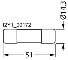 SENTRON, válcová pojistková vložka, 14x51 mm, 6 A, gG, jmenovité napětí AC: 690 V
