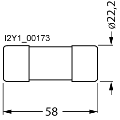 3NW6224-1 SENTRON, válcová pojistková vložka, 22x58 mm, 80 A, gG, jmenovité napětí AC: 500 V