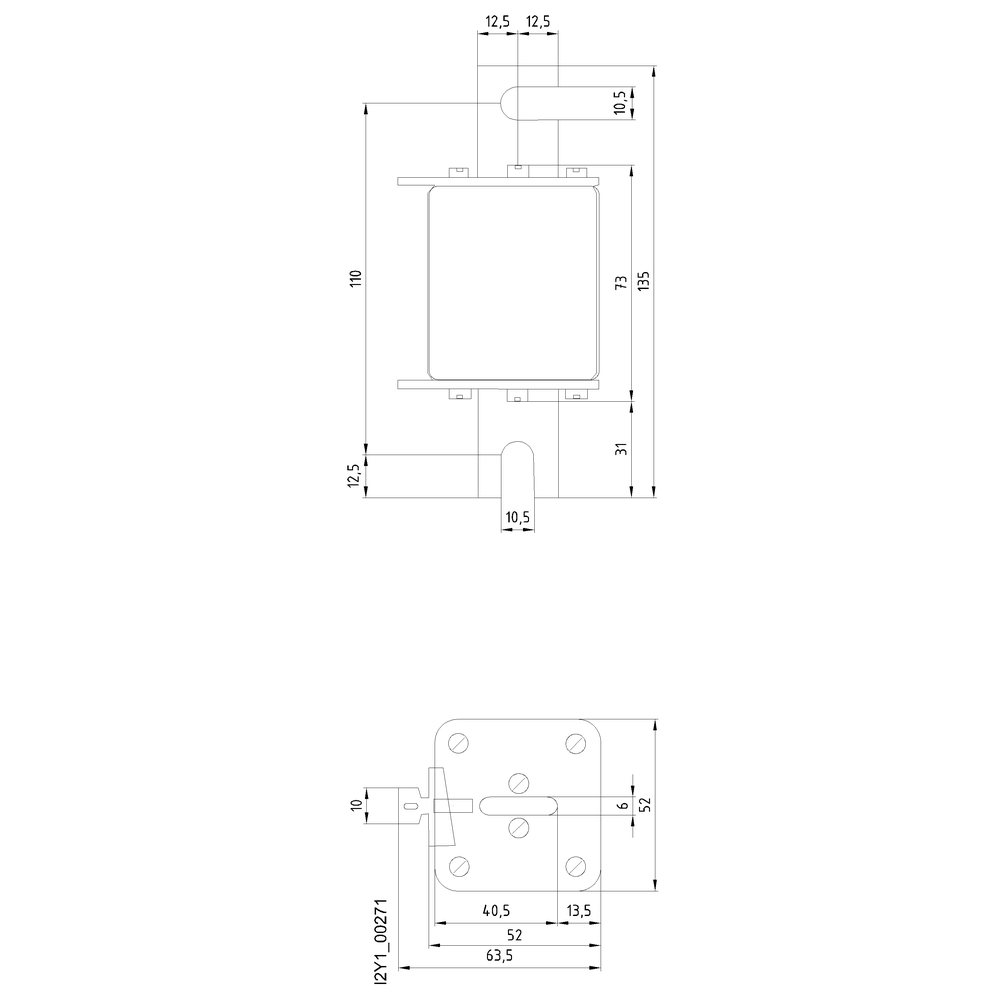 3NE3224 Pojistková vložka SITOR, s nožovými kontakty opatřenými zářezem, NH1, jmenovitý proud: 160 A