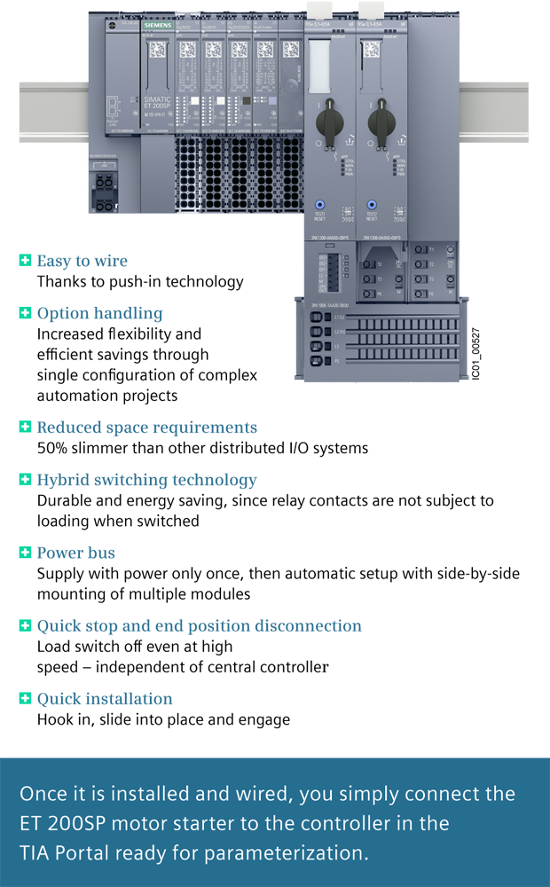 3RK1308-0DB00-0CP0 Bezpečnostní reverzační spouštěč ET 200SP, do 0,25 kW / 400 V, 0,3-1 A