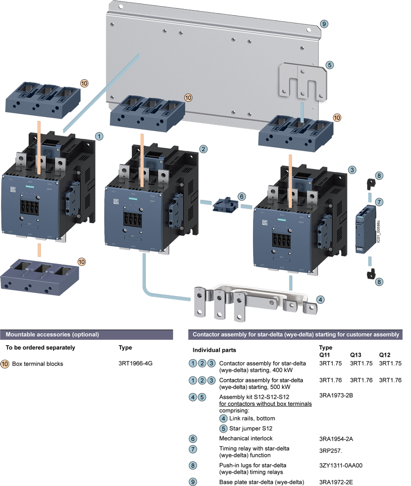 Základní deska pro spouštěč Y-D S12-S12-S12