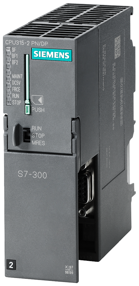 SIPLUS S7-300 CPU 315-2 PN/DP 384 KB -25 ... +70 °C with conformal coating based on 6ES7315-2EH14-0AB0