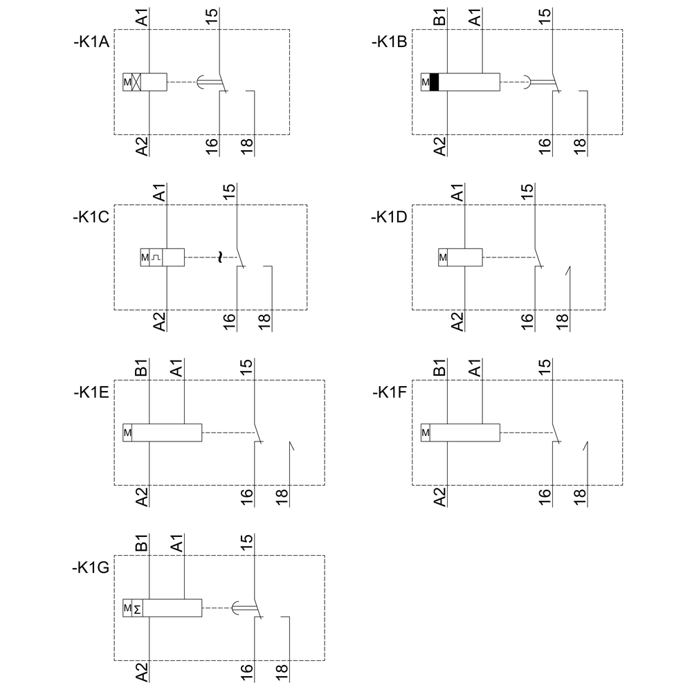 Časové relé, multifunkční, 1 přepínací kontakt, 7 funkcí, 7 časových rozsahů (0,05S-100H)