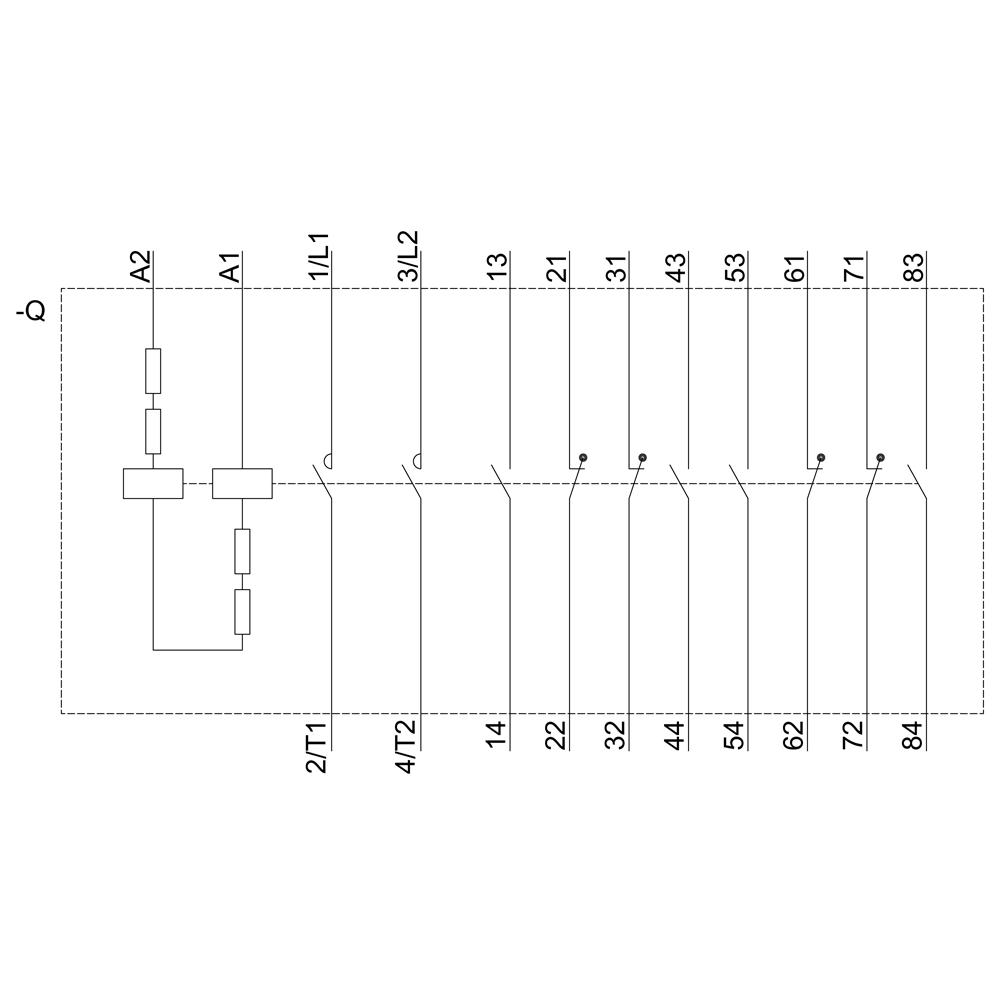 Stykač konstrukční velikost 12, 2pól. DC-3 a 5, 400A, pomocný kontakt 4 NO + 4 NC