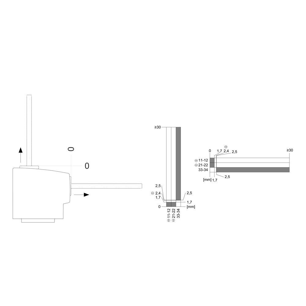 safety position switch with guard lock locking force 2600 N 5 approach directions solenoid-locked magnet voltage 24 V DC monitoring actuator 2 NC/1 NO monitoring magnet 2 NC/1 NO supplied without actuator - Image 2
