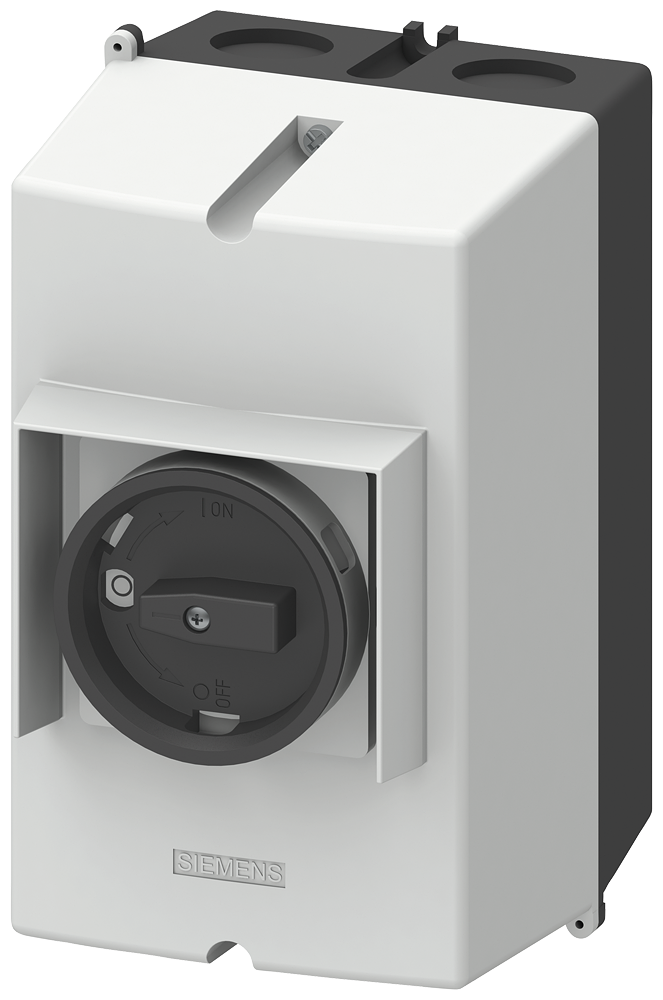 3RV1923-1DA01 Těleso z hliníkové litiny IP65, montážní šířka: 72 mm, PE svorka pro výkonový jistič S