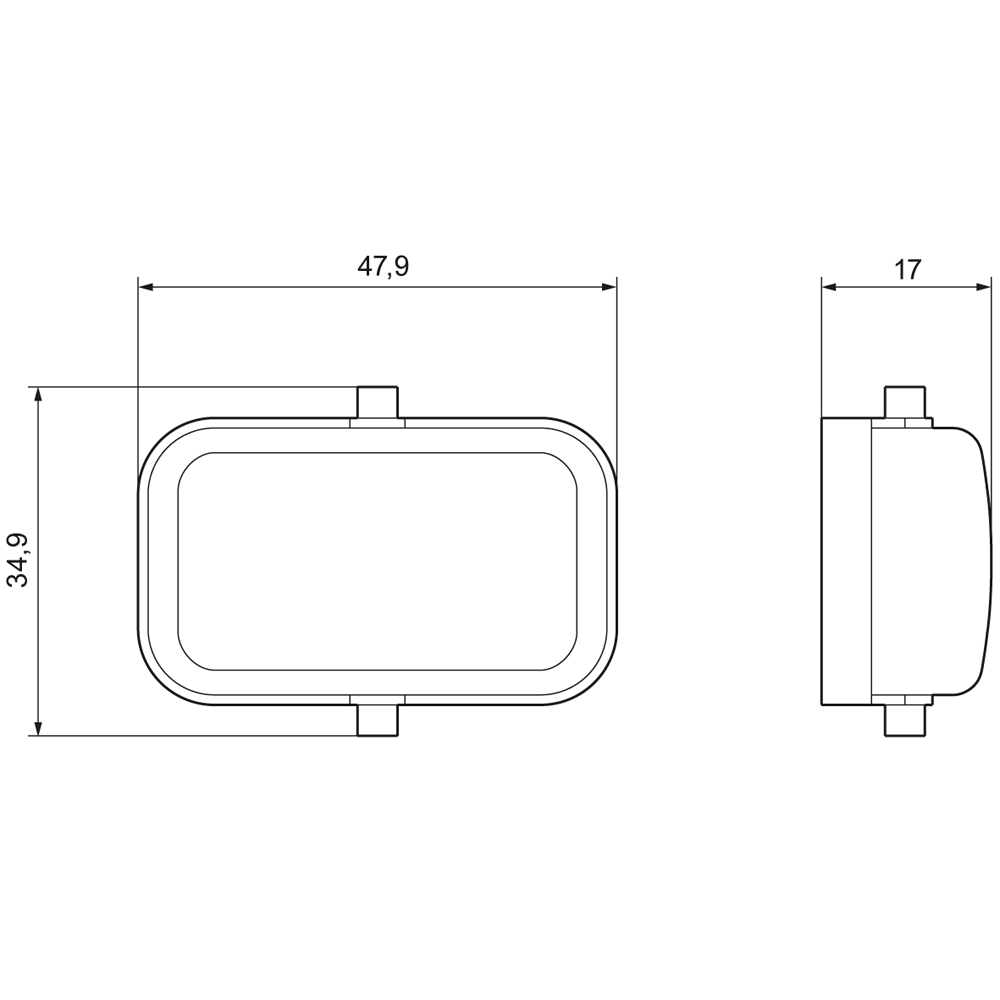 Uzavírací krytka pro 9pól. energetické zásuvky