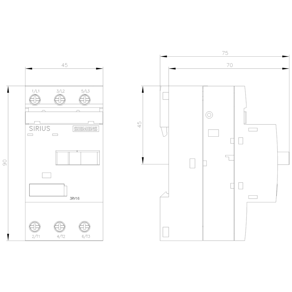 Výkonový jistič, S00 pro, A spoušť 0,2A, N spoušť 1,2A