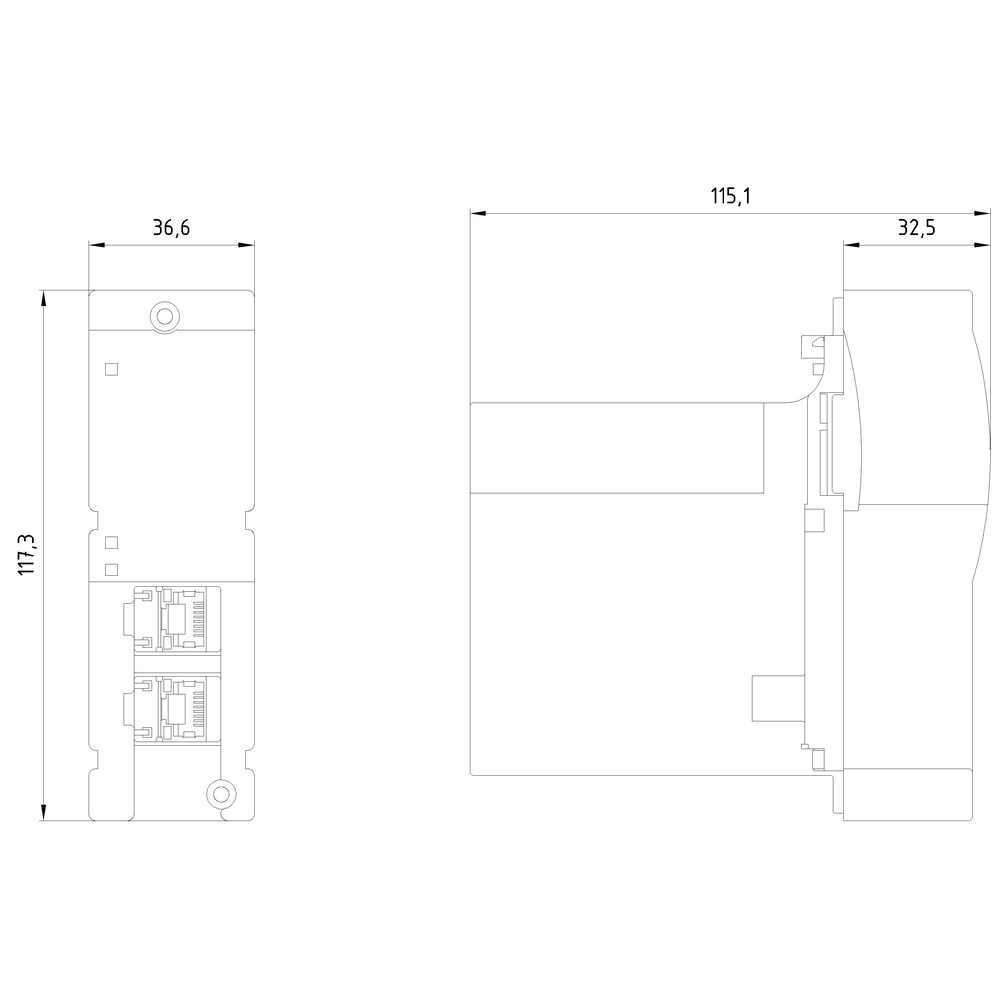 Komunikační modul PROFINET pro SIRIUS měkký spouštěč 3RW44