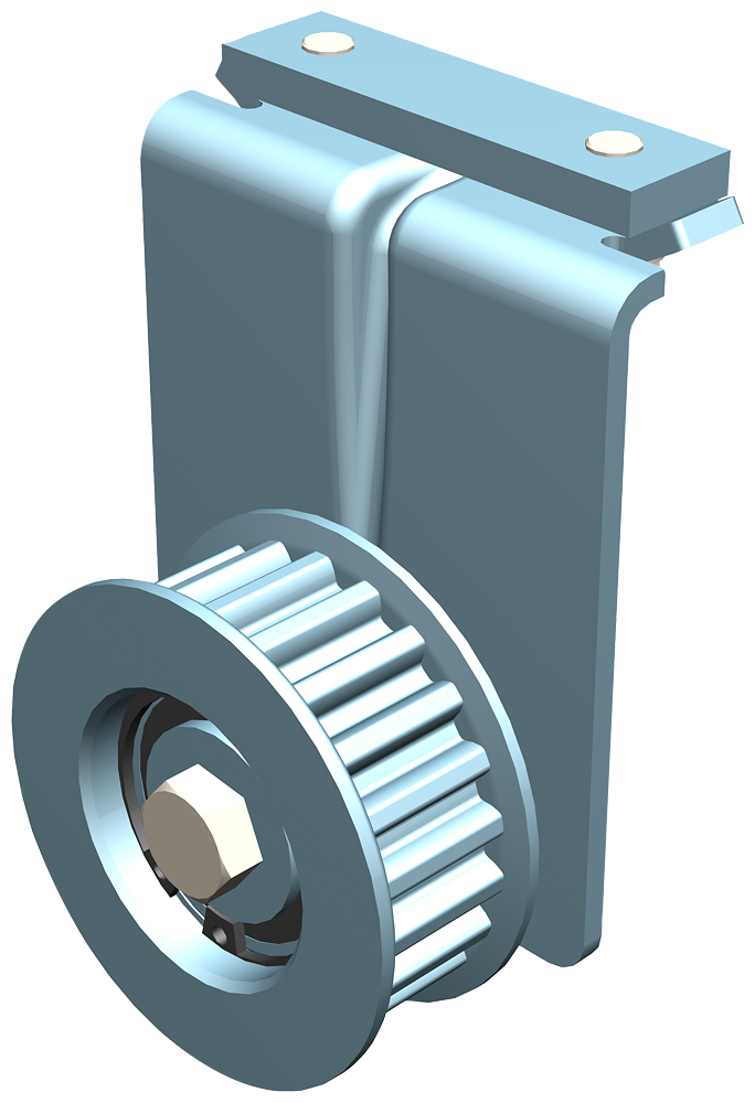 SIDOOR deflector unit Deflector unit with guide pulley - Image 3