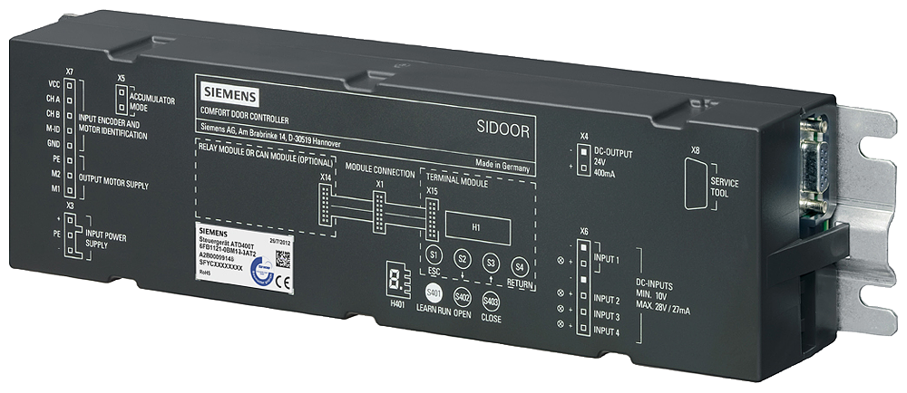 SIDOOR ATD400T RELAY CONTROL UNIT FOR INTERIOR TRAIN DOORS by Siemens
