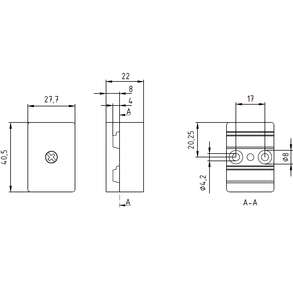 AS-Interface příslušenství Extension Plug Compact zdvojnásobení délky vedení