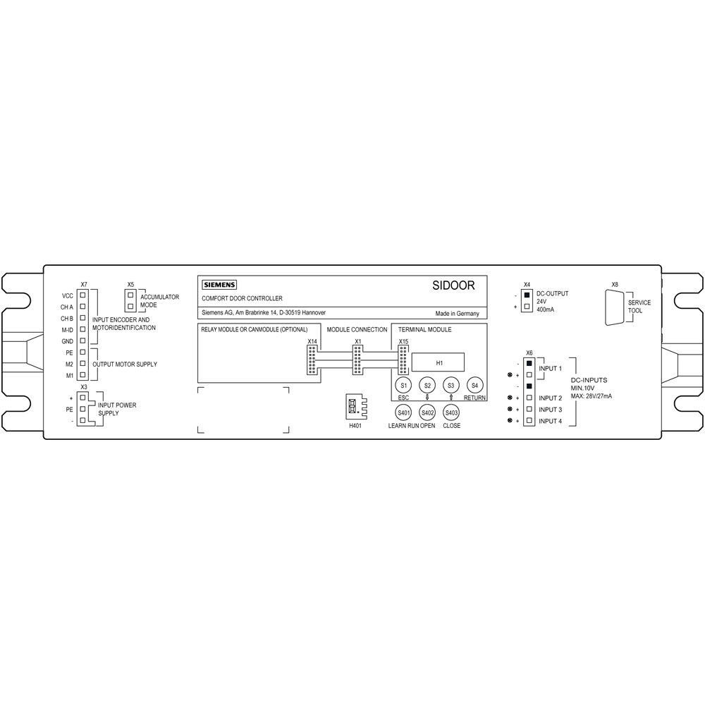 SIDOOR ATD400T RELAY CONTROL UNIT FOR INTERIOR TRAIN DOORS - Image 2