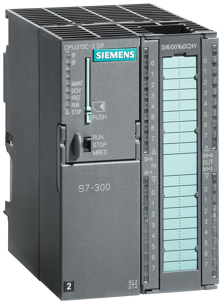 SIPLUS S7-300 CPU 313C-2 DP 16DI/16DQ, 128 KB -25 ... +70 °C with conformal coating based on 6ES7313-6CG04-0AB0
