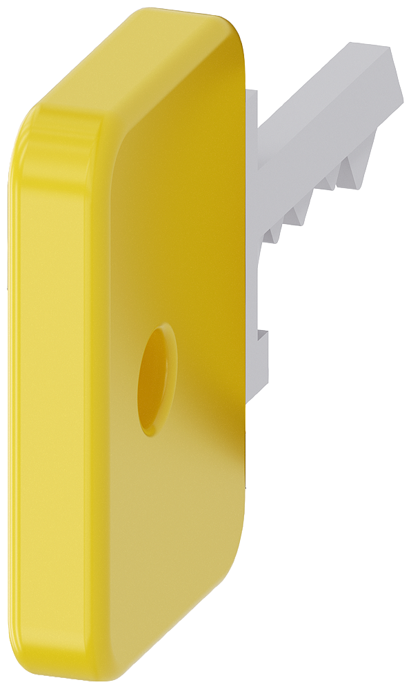 Klíč pro klíčový spínač O.M.R., žlutá