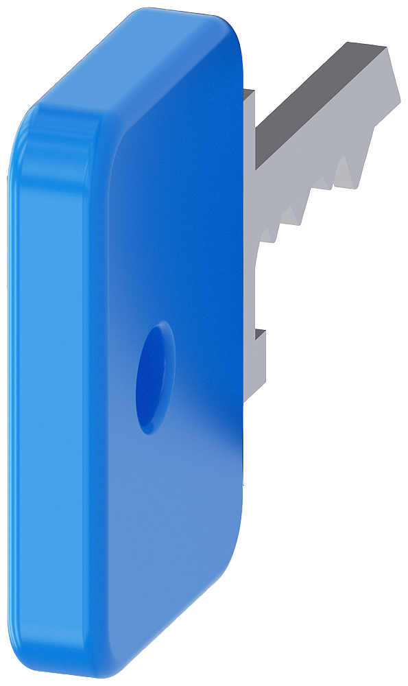 Klíč pro klíčový spínač O.M.R., světle modrá