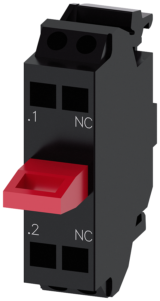 3SU1400-2AA10-3MA0 Kontaktní modul s 1 spínacím členem, 1 NC, pozlacené kontakty, pružinová svorka