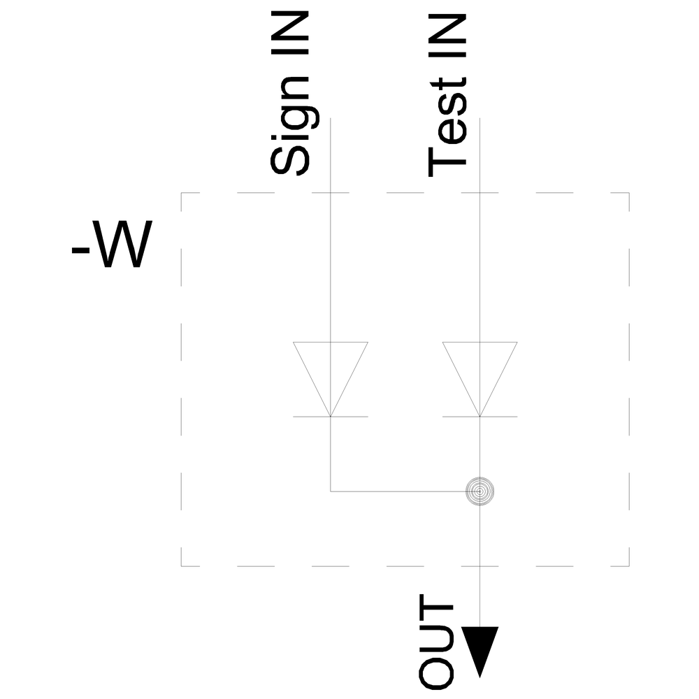 LED testovací modul AC/DC 12-240V, šroubová svorka, pro připevnění na čelní desce
