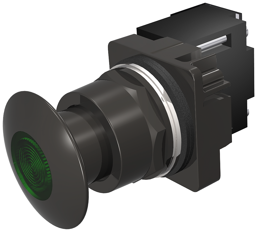 PP2,NEMA4X,MTD,XFMR 120V,BLK-GRN,LED