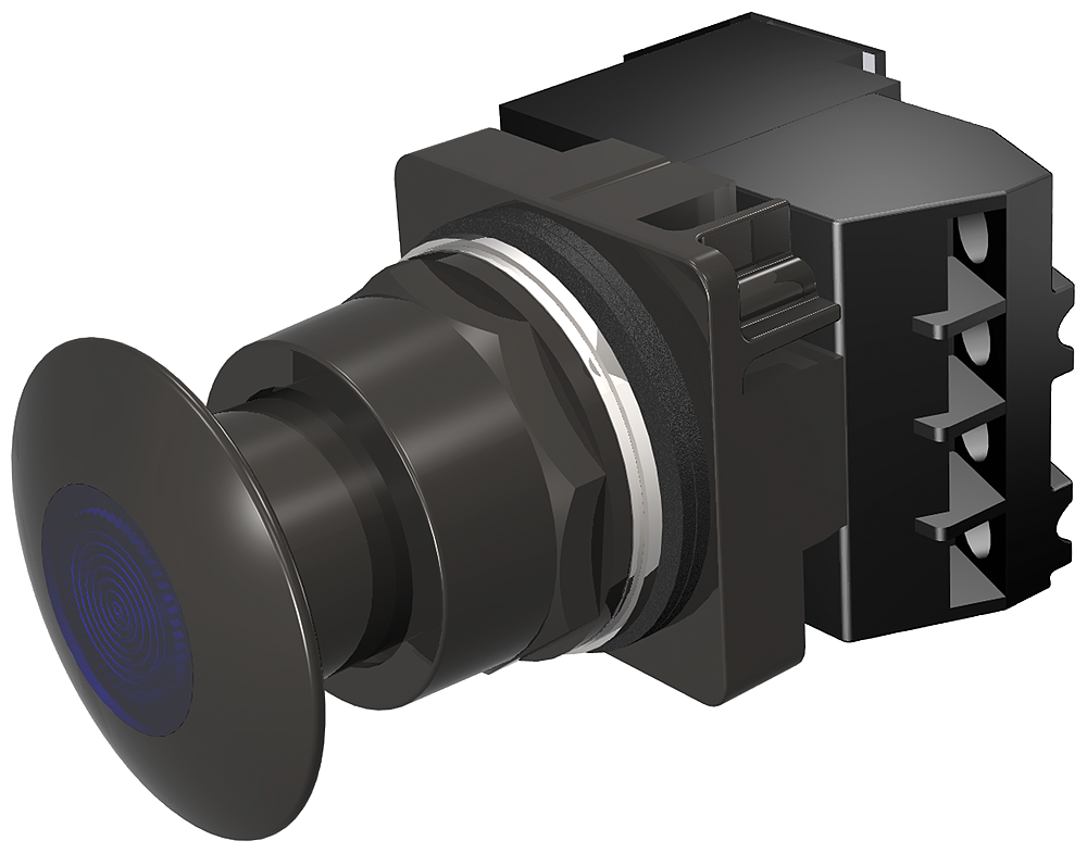 PP2,NEMA4X,MTD,FV 120V,BLK-BLU,NO-NC,LED