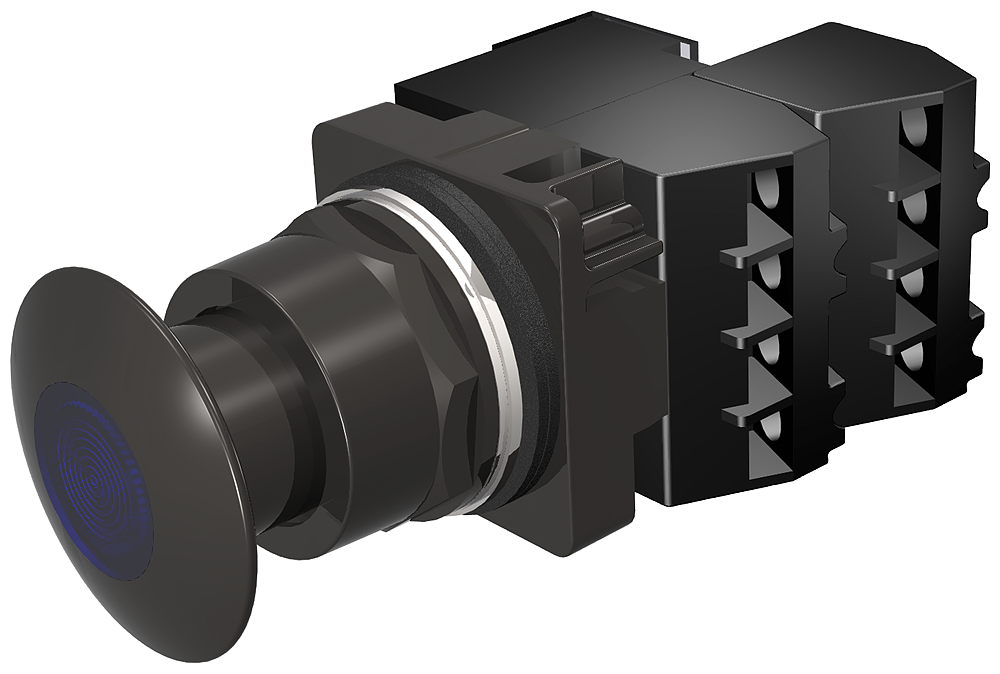 3POS,NMA4X,MTD,FV 6V,BLK-BLU,NCXLBNC,LED