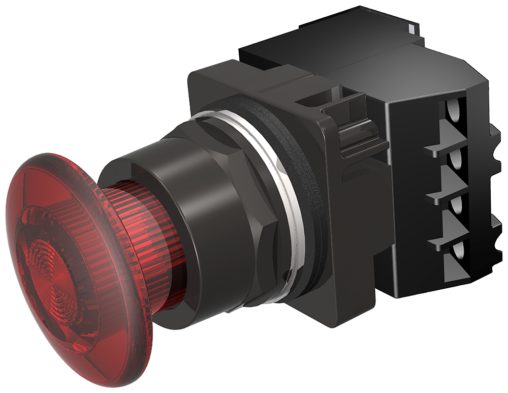 PP2,NEMA4X,MTD,FV 24V,FULL ILL RED,NO-NC