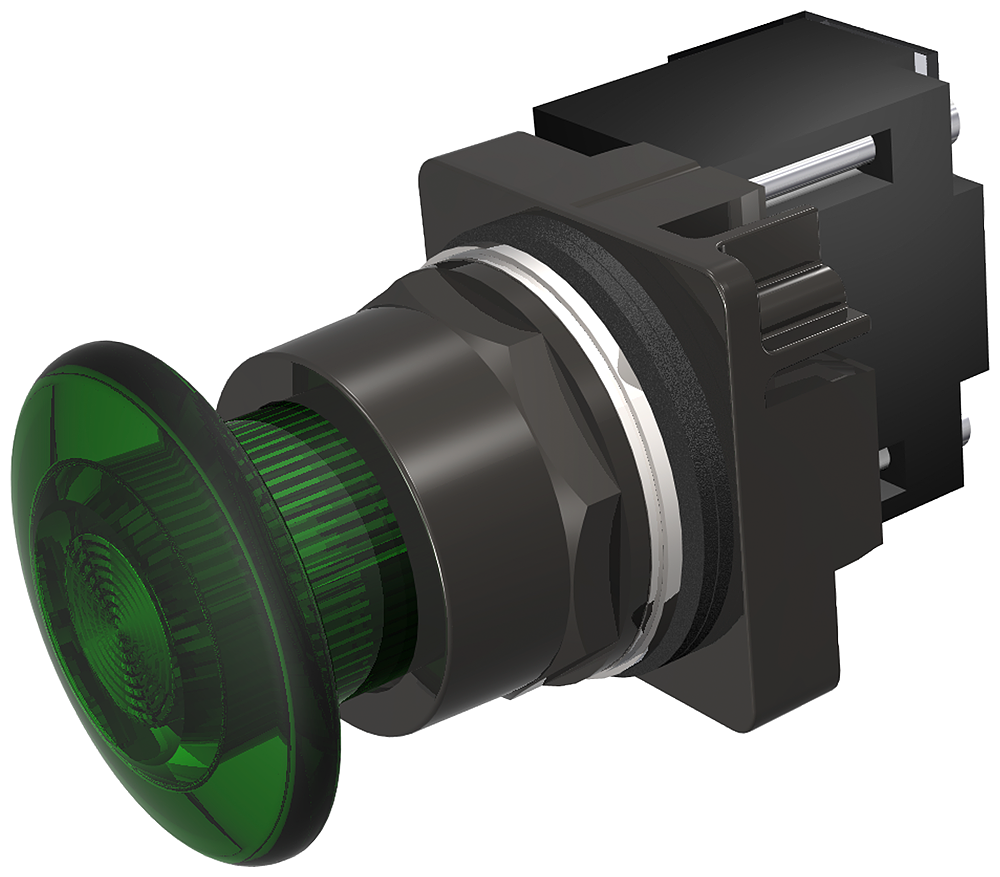 3POS,NEMA4X,MOM,XFR 480V,FULL GRN,LED