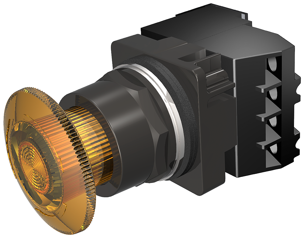 PTR,NEMA4X,MTD,XFMR120V,AMB,1NO-1NC,LED