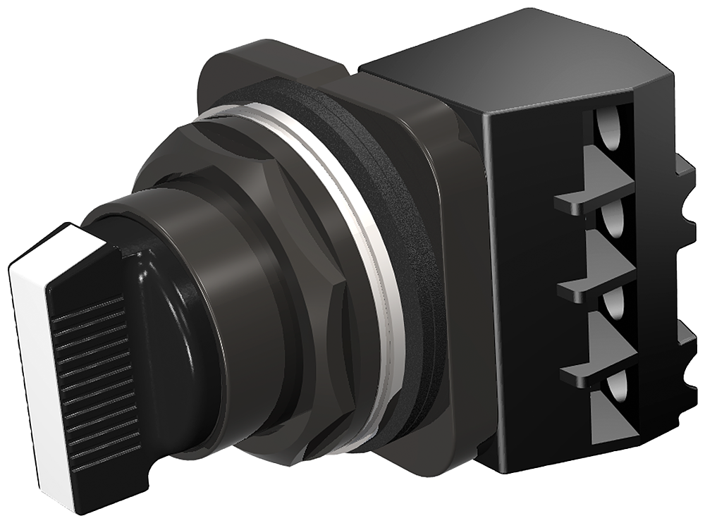 SEL SWITCH, RET FROM L,SHT LVR,3POS