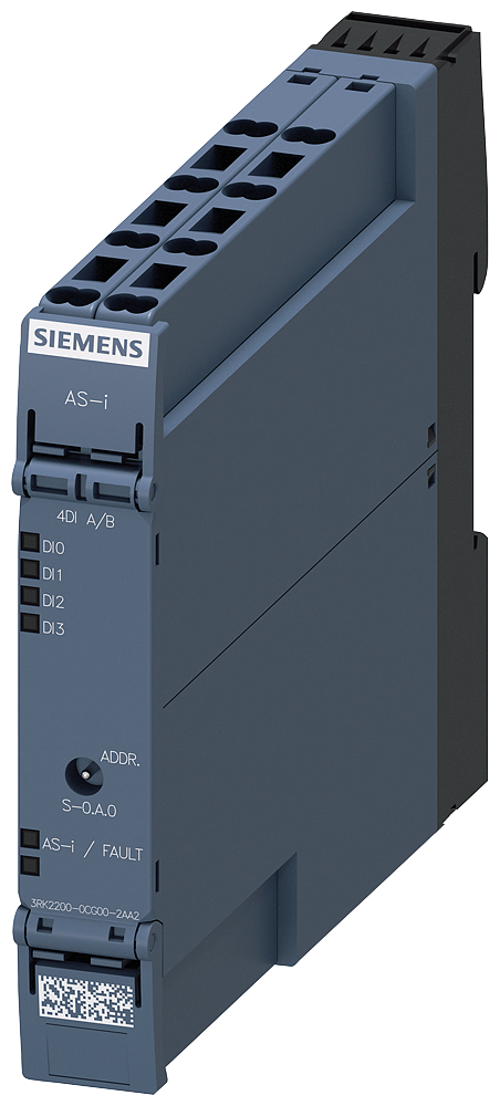 AS-I SLIMLINE COMPACT MODULE IP20. A/B-SLAVE. DIGITAL. 4DI SPRING-LOADED TERMINALS. 17.5MM 4X INPUT FOR 2-WIRE SENSOR