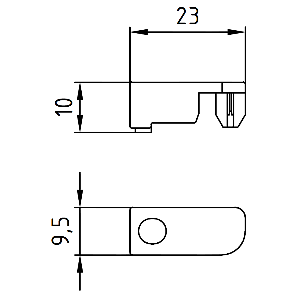 3RT1926-4P Set adaptérů k upevnění 3RT2.2. pomocí šroubů, 3RT2.3 obsahuje 2 adaptéry
