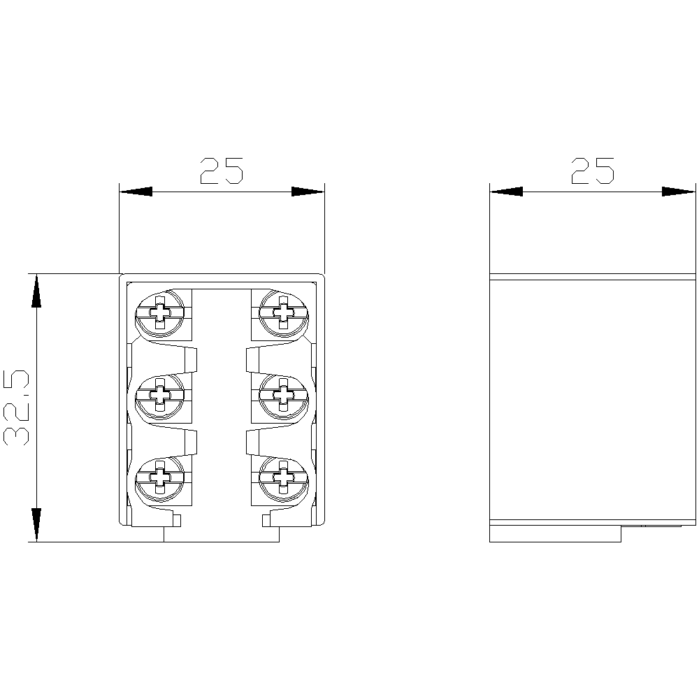 Spínací prvek pro polohový spínač 3SE51/52 2 NO/1 NC, plíživý kontakt