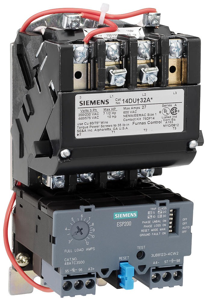 Non-reversing motor starter, Size 2, Single phase full voltage, Solid-state overload relay, OLR amp range 25-100A, 208VAC 60Hz coil, Non-combination type, Enclosure type (open), No enclosure