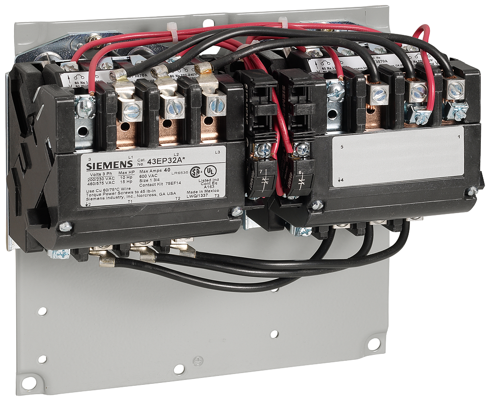 Product image for Siemens 43EP32AF CONTACTOR-REV,SZ1.75,3