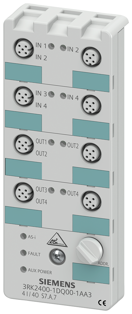 AS-Interface kompaktní modul K60, IP67, A/B-Slave (SPEC 3.0), digitální, 4DE/4DA