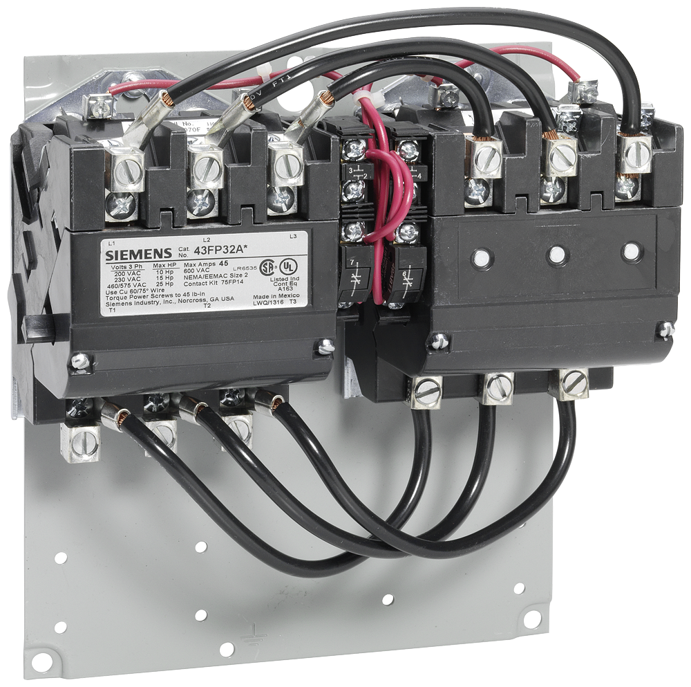 Product image for Siemens 43HP32AA CONTACTOR-REV,SZ3,3PH,