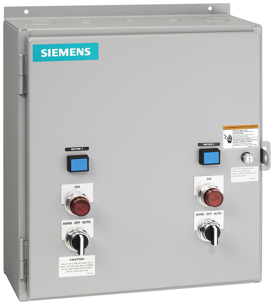 Duplex starter w/ alternator, Size 0, H2 Solid-state overload relay, OLR amp range 5.5-22A, 110V 50Hz / 120V 60Hz coil, Non-combination type, Enclosure NEMA type 12, Dust/drip proof for indoors