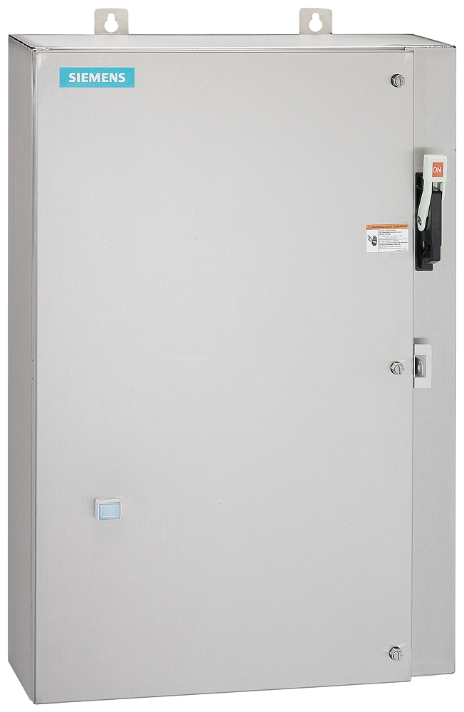 Non-reversing motor starter, Size 3, H2 Solid-state overload relay, OLR amp range 25-100A, 190 220/220 240V 50/60Hz coil, Combination type, 125A circuit breaker, Encl NEMA type 4X 304 S-Steel, Water/dust tight noncorrosive, Extra-wide enclosure