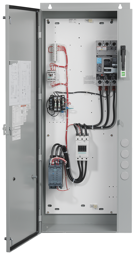 Enclosed soft starter, Controller 3RW40461BB14, H2 Std duty current rating 73A,Control voltage 110-230 AC/DC, Combination type, 110A circuit breaker, Encl. type 4 painted steel, Water/dust tight for outdoors