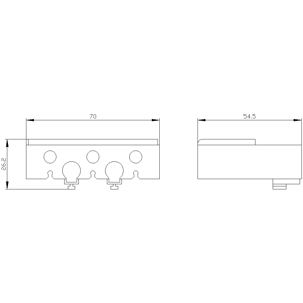 Kryt svorek pro rámové svorky, 3pólový stykač