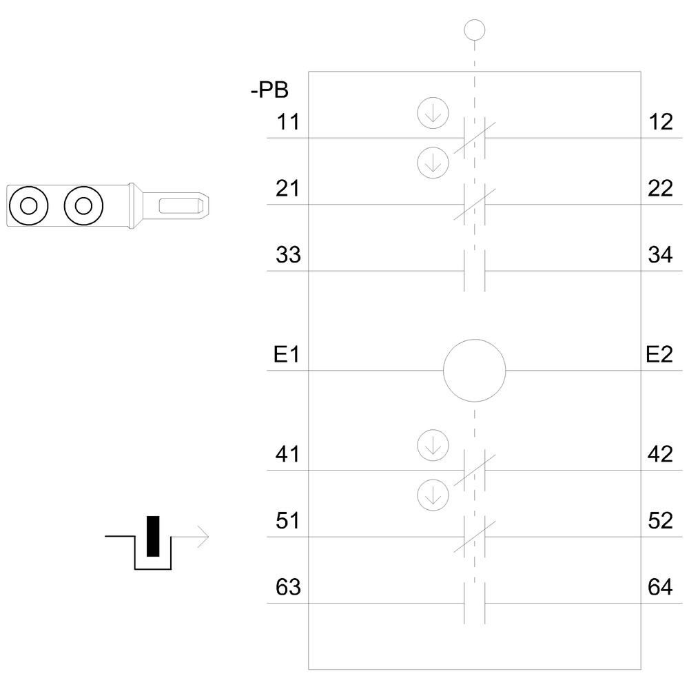 safety position switch with guard lock locking force 2600 N 5 approach directions solenoid-locked magnet voltage 24 V DC monitoring actuator 2 NC/1 NO monitoring magnet 2 NC/1 NO supplied without actuator - Image 5