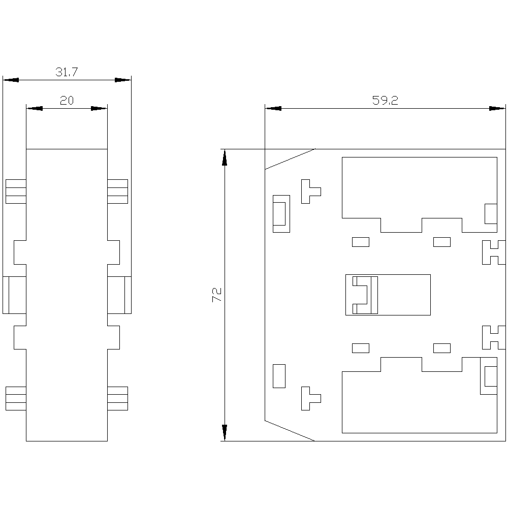 Mechanické uzamykání jističů pro 3RT135, 3RT136, 3RT137