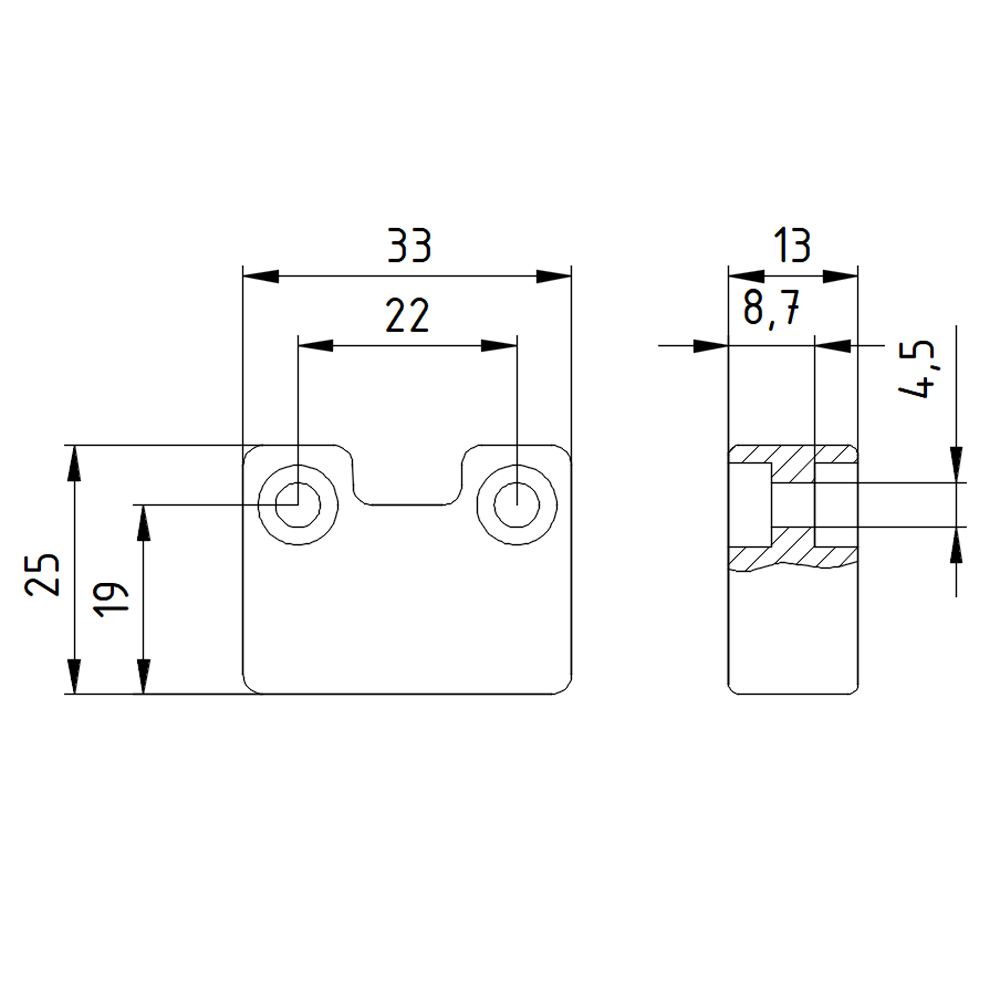 3SE6704-3BA Spínací magnet, obdélníkový malý
