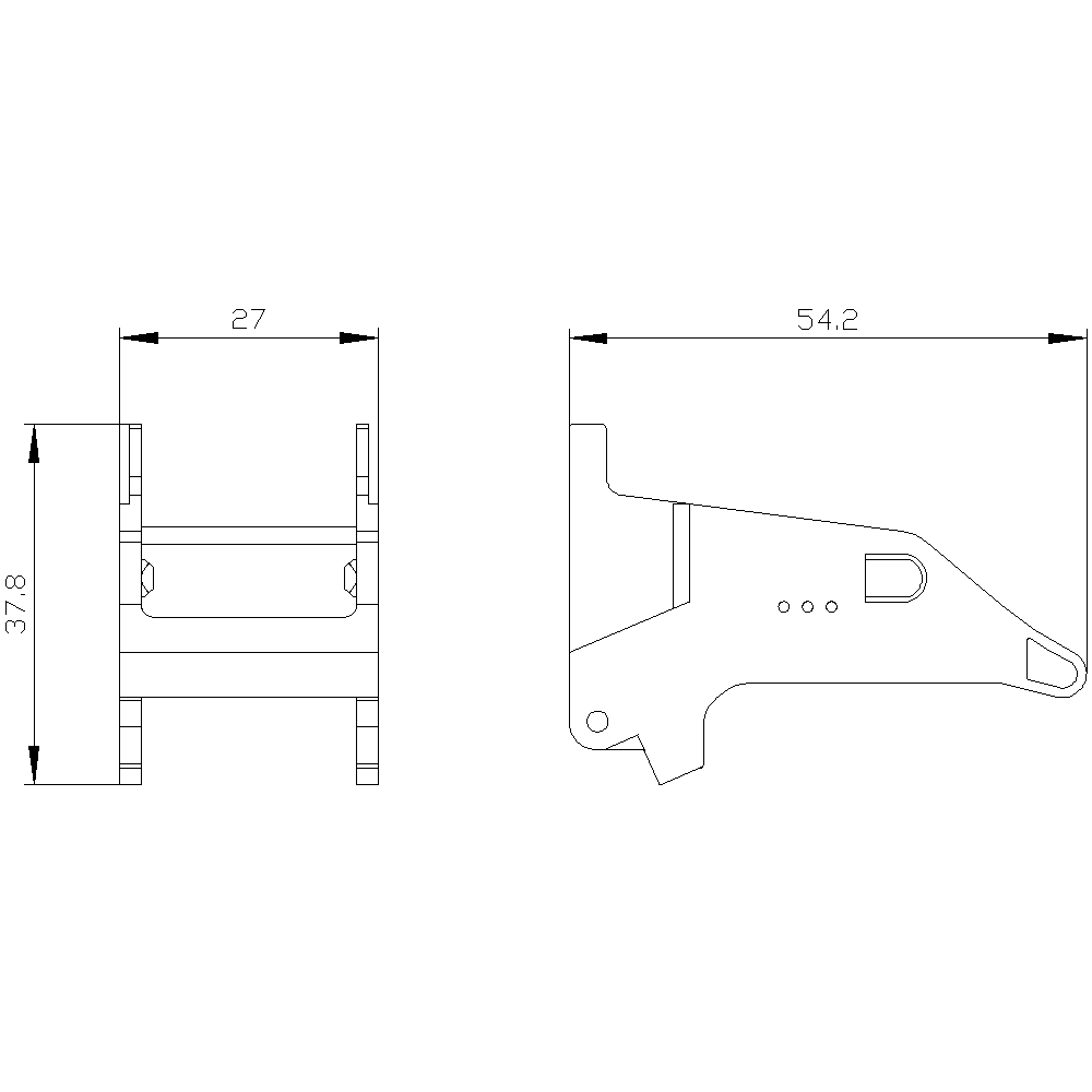 Sponka/vyhazovací třmen pro patici s logickým oddělením