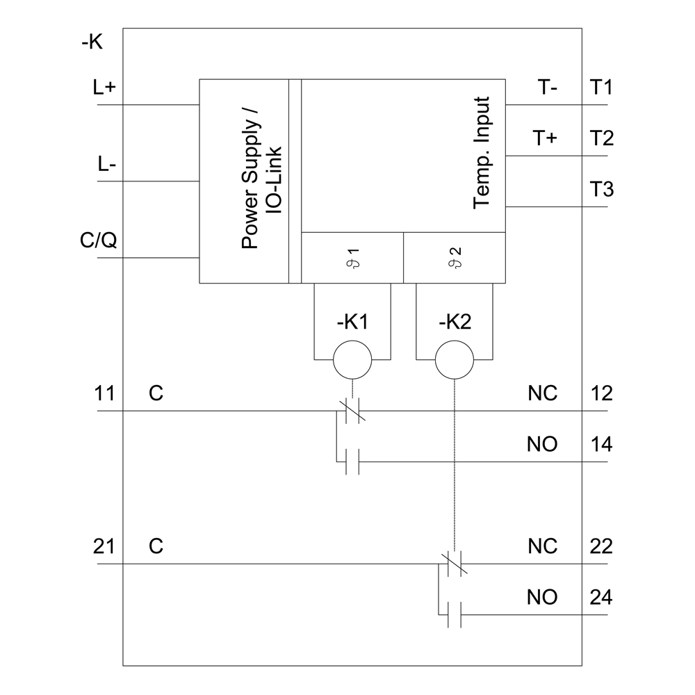 Temperature monitoring relay with display and IO-Link for resistance temperature sensors and thermocouples - Image 4