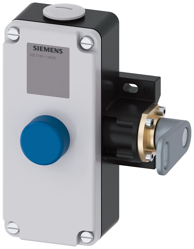 3SE7160-1AE00 SIRIUS lankový spínač + páka kovové těleso, 2xM25x1,5 2 NO + 2 NC, zajištění dle EN IS